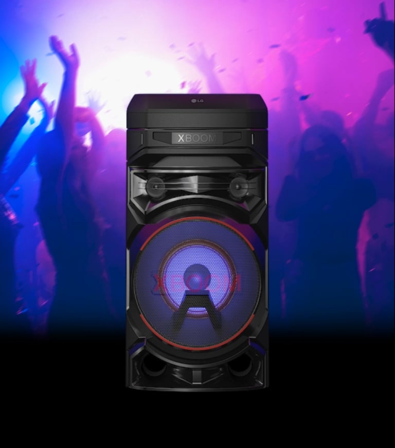 LG XBOOM RNC5 Karaoke Party Speaker: Powerful Bass, DJ App, Party Lights