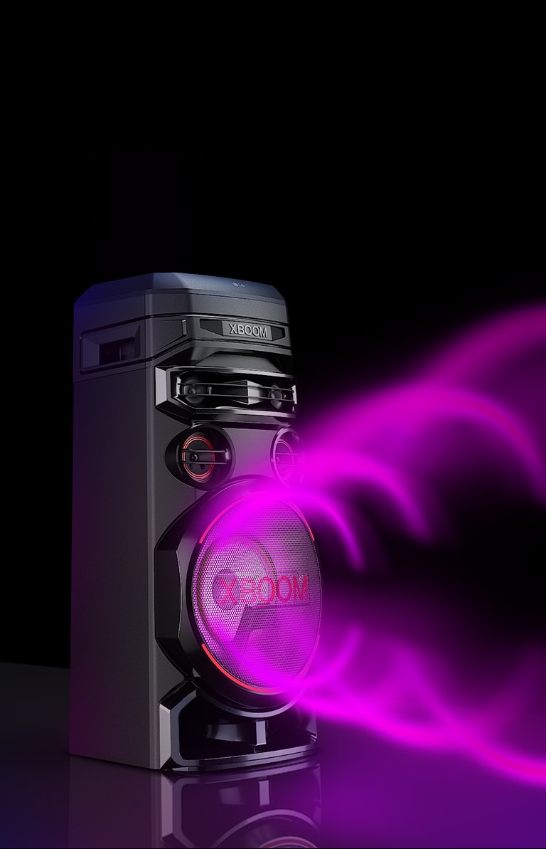 LG XBOOM RNC7 Bluetooth Karaoke Party Speaker: Super Bass, Lighting, DJ App