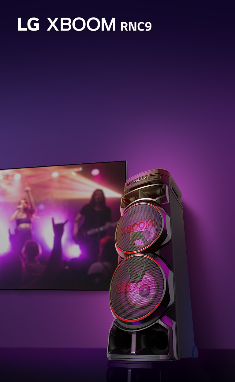 LG XBOOM RNC9 Double Super Bass Boost Karaoke Bluetooth Party Speaker