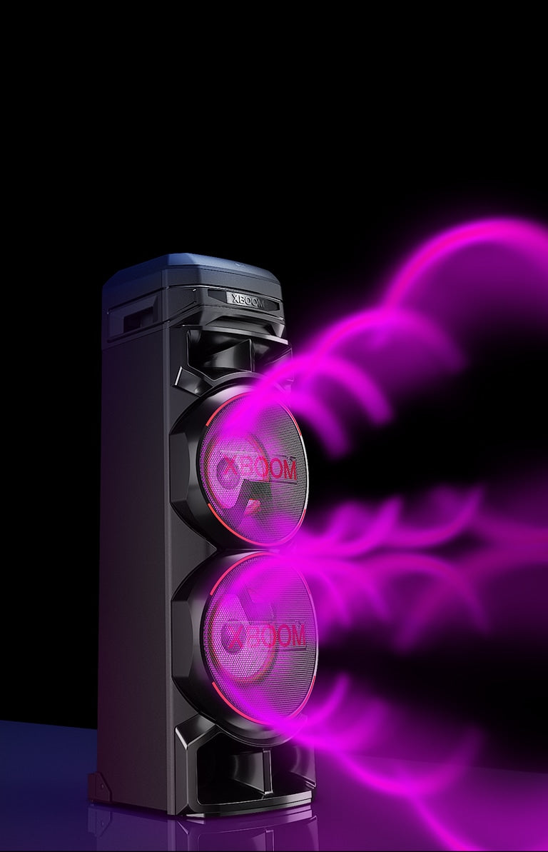LG XBOOM RNC9 Double Super Bass Boost Karaoke Bluetooth Party Speaker