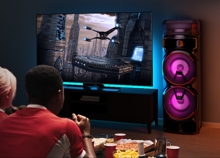 LG XBOOM RNC9 Double Super Bass Boost Karaoke Bluetooth Party Speaker
