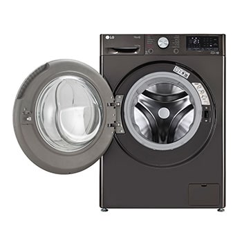 LG 12/7Kg AIDD™ Smart Front Load Washer Dryer, Platinum Black, TurboWash 360