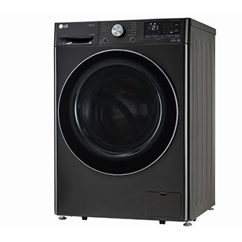 LG 12/7Kg AIDD™ Smart Front Load Washer Dryer, Platinum Black, TurboWash 360