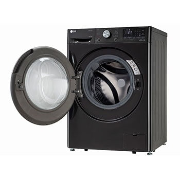 LG 12/7Kg AIDD™ Smart Front Load Washer Dryer, Platinum Black, TurboWash 360