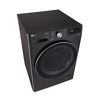 LG 12/7Kg AIDD™ Smart Front Load Washer Dryer, Platinum Black, TurboWash 360