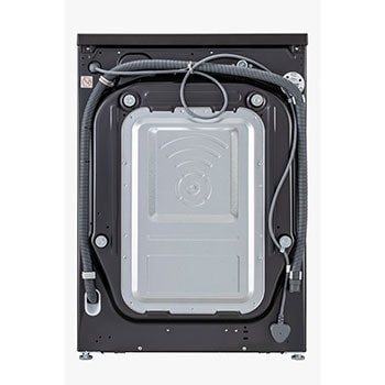 LG 12/7Kg AIDD™ Smart Front Load Washer Dryer, Platinum Black, TurboWash 360