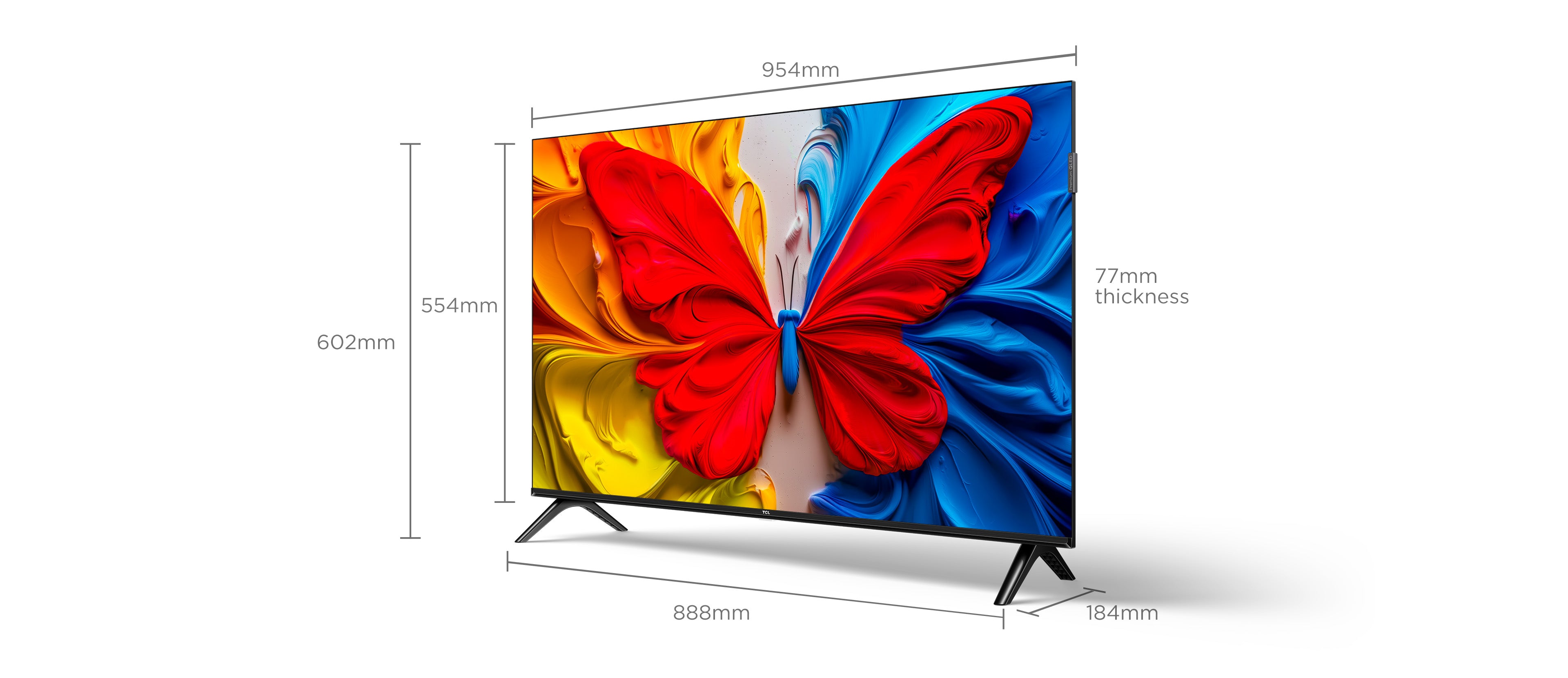 TCL S5K QLED TV: Vivid Full HD, Dolby Audio, Google Smart TV