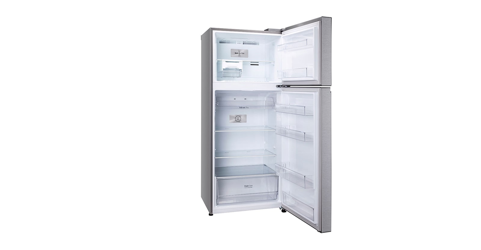 LG 380L Smart Inverter Double Door Refrigerator, Multi Air Flow, Dazzle Steel