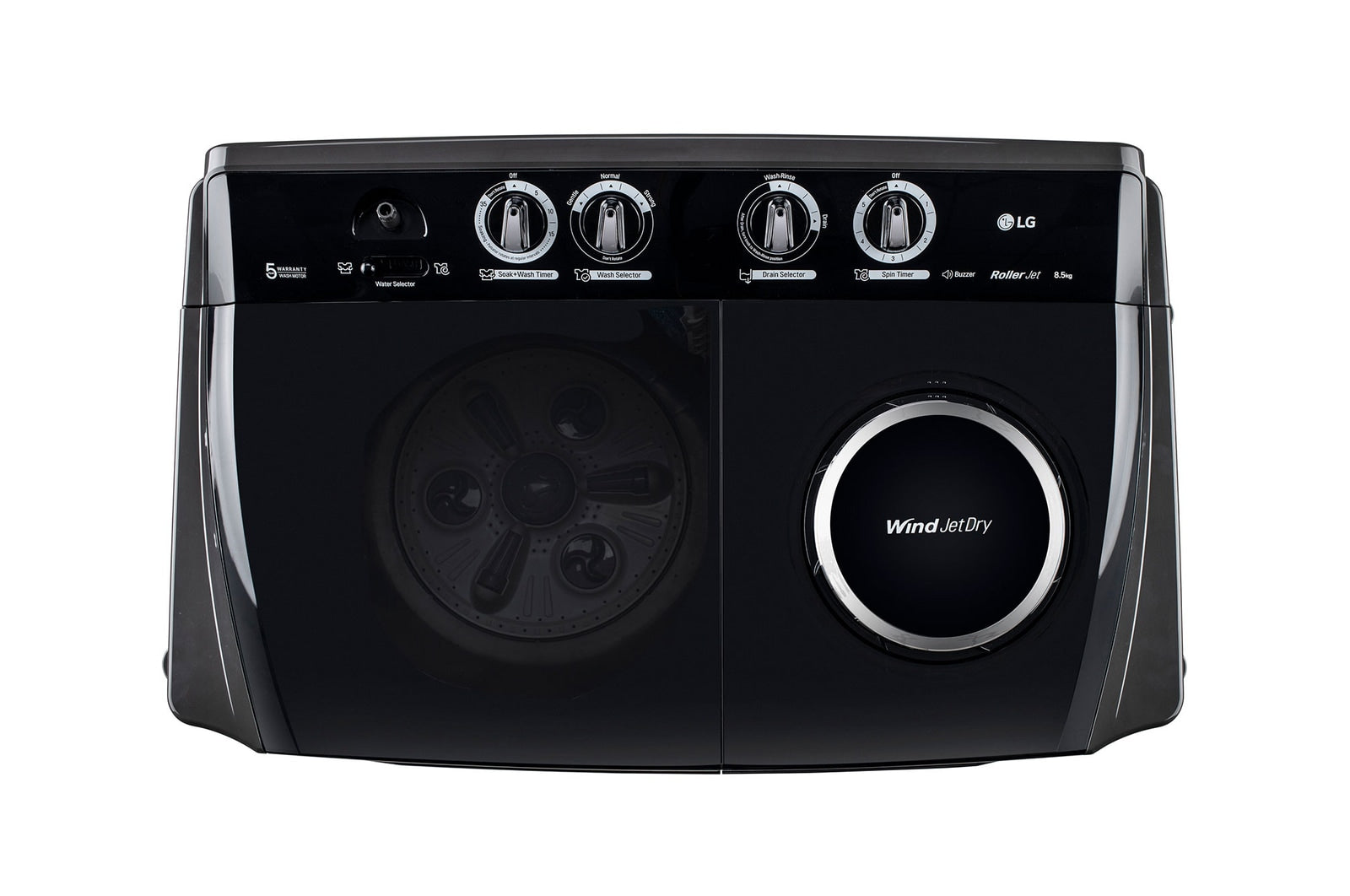 LG 8.5kg Semi-Automatic Top Load Washing Machine with Roller Jet Pulsator