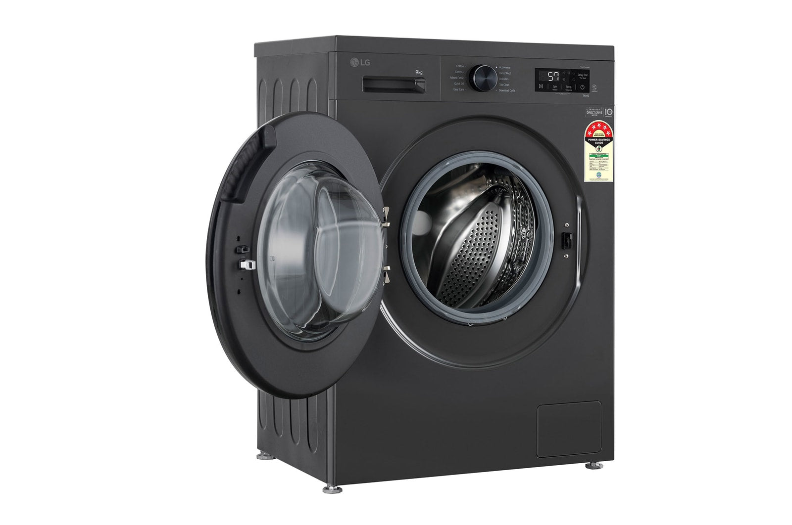 LG 9KG Front Load Washing Machine with Inverter Direct Drive & Steam