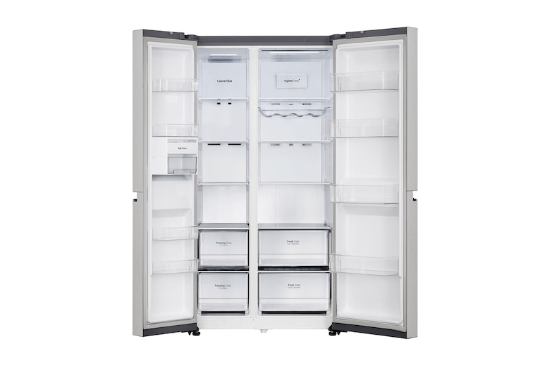 LG 650L Smart Inverter Side-by-Side Refrigerator: Wi-Fi, DoorCooling+, Urban Steel Finish