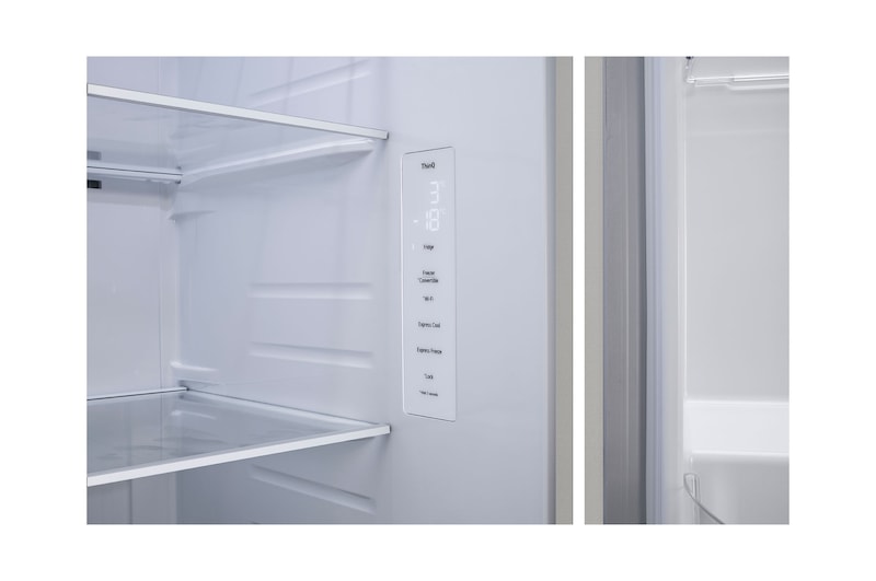 LG 650L Smart Inverter Side-by-Side Refrigerator: Wi-Fi, DoorCooling+, Urban Steel Finish