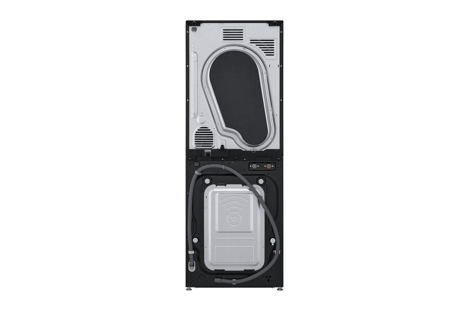 LG 13/10kg WashTower Smart AI DD Washer Dryer, Platinum Black Finish