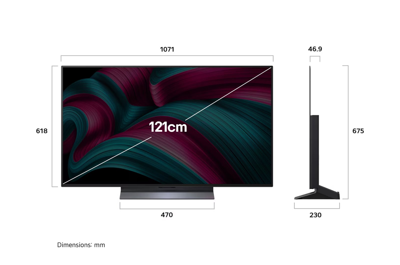 LG 48-inch OLED evo C5 4K Smart TV with α9 AI Gen8 Processor
