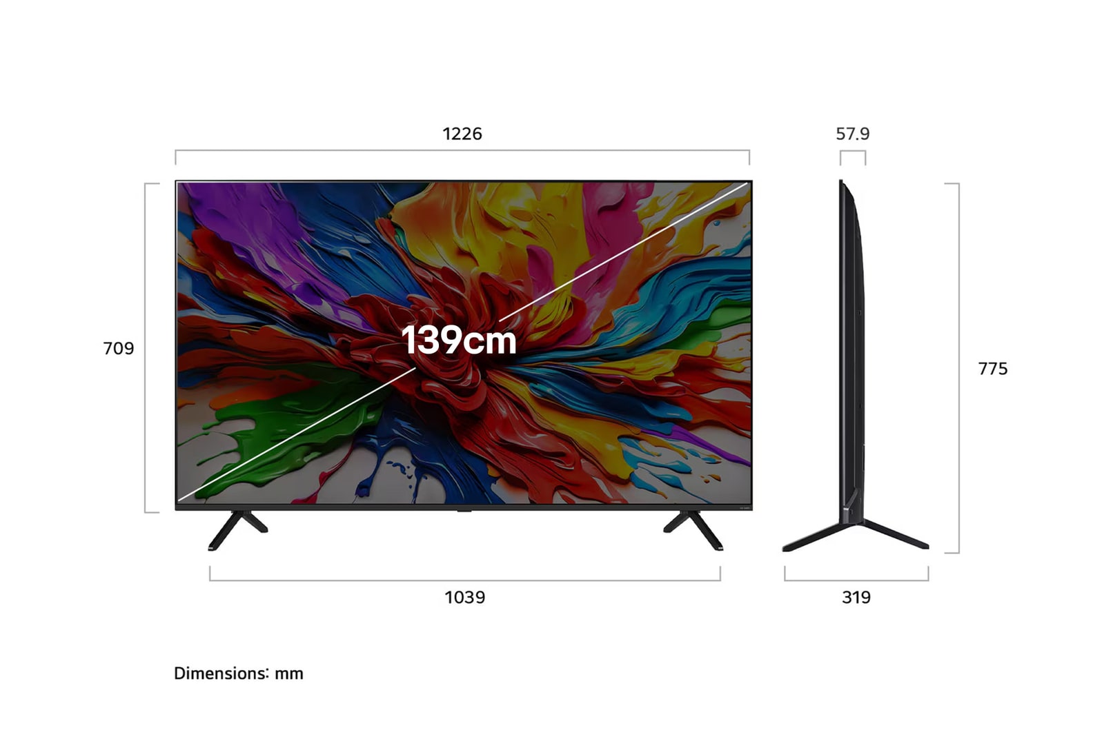 LG 139 cm (55) QNED MiniLED 4K AI TV α8 Processor 144Hz VRR Dolby Vision