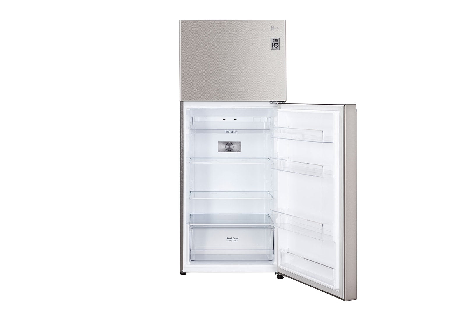 LG 322L Smart Inverter Double Door Refrigerator, Convertible, Urban Steel