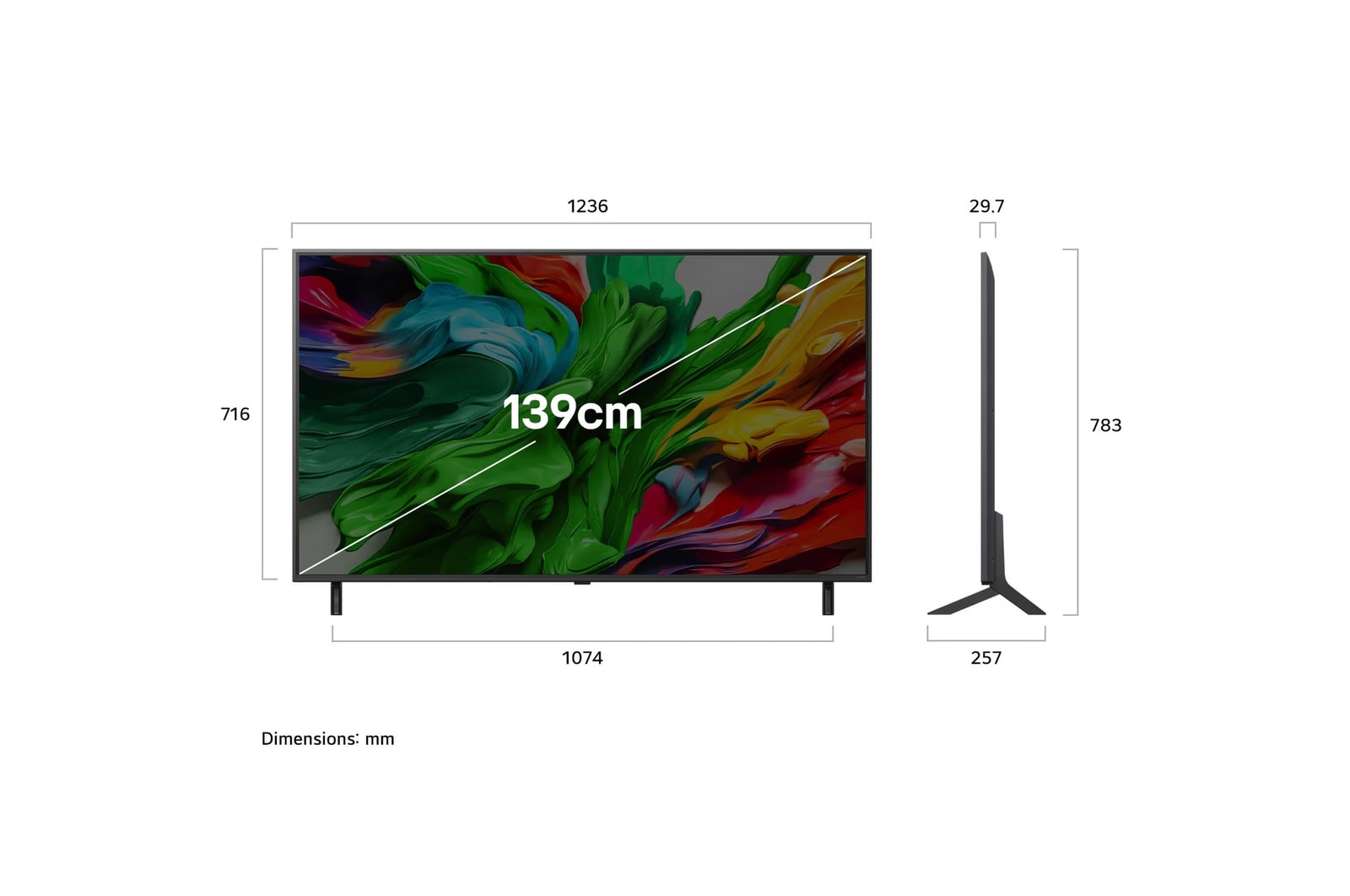 LG 55-inch 4K QNED evo AI Smart TV with α8 Gen2 Processor