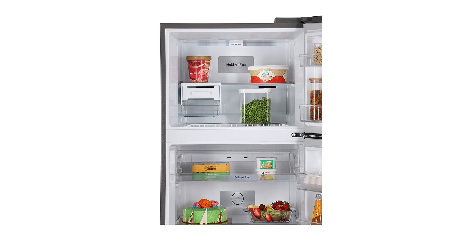 LG 380L Smart Inverter Double Door Refrigerator, Multi Air Flow, Dazzle Steel