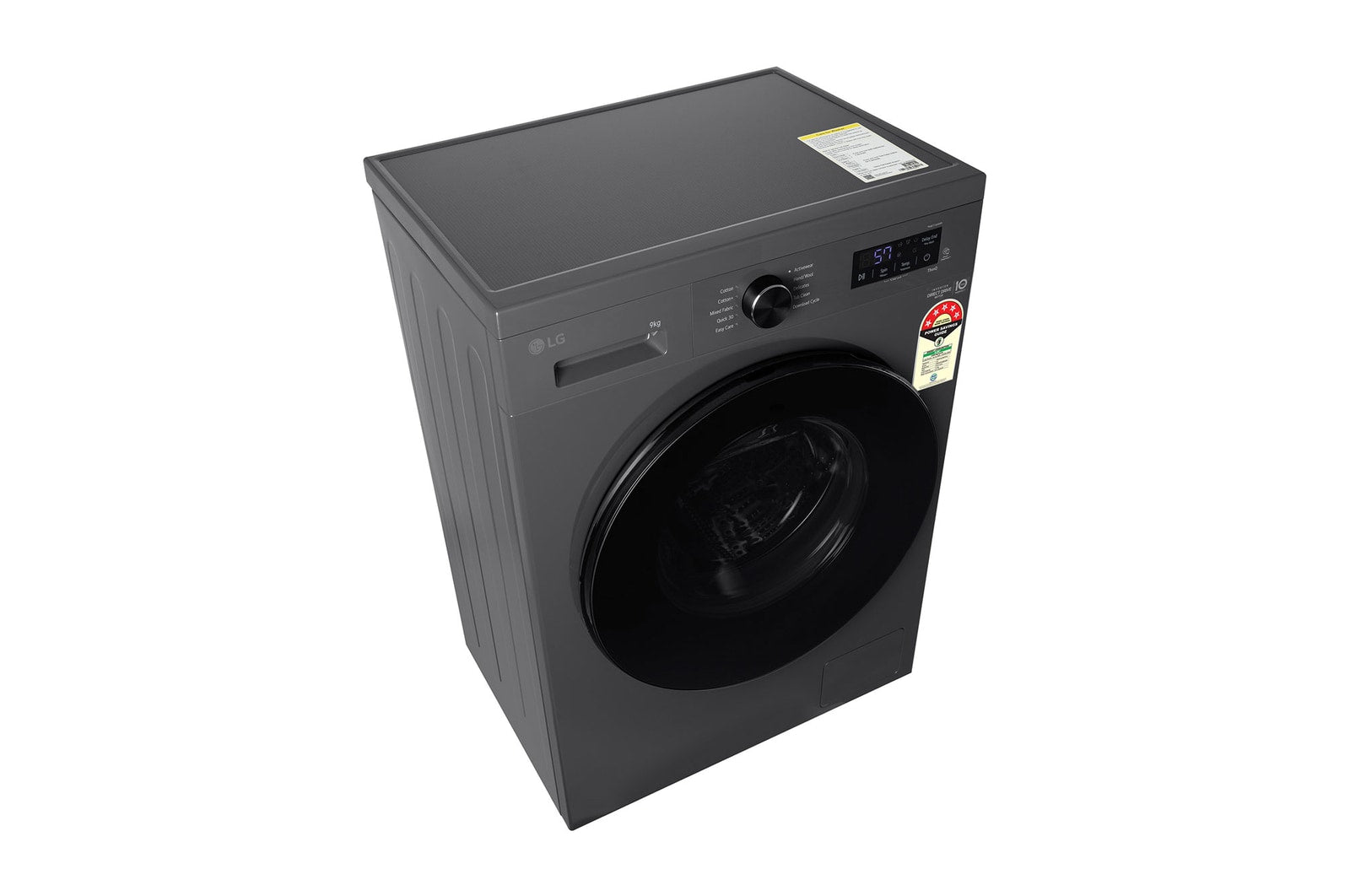 LG 9KG Front Load Washing Machine with Inverter Direct Drive & Steam