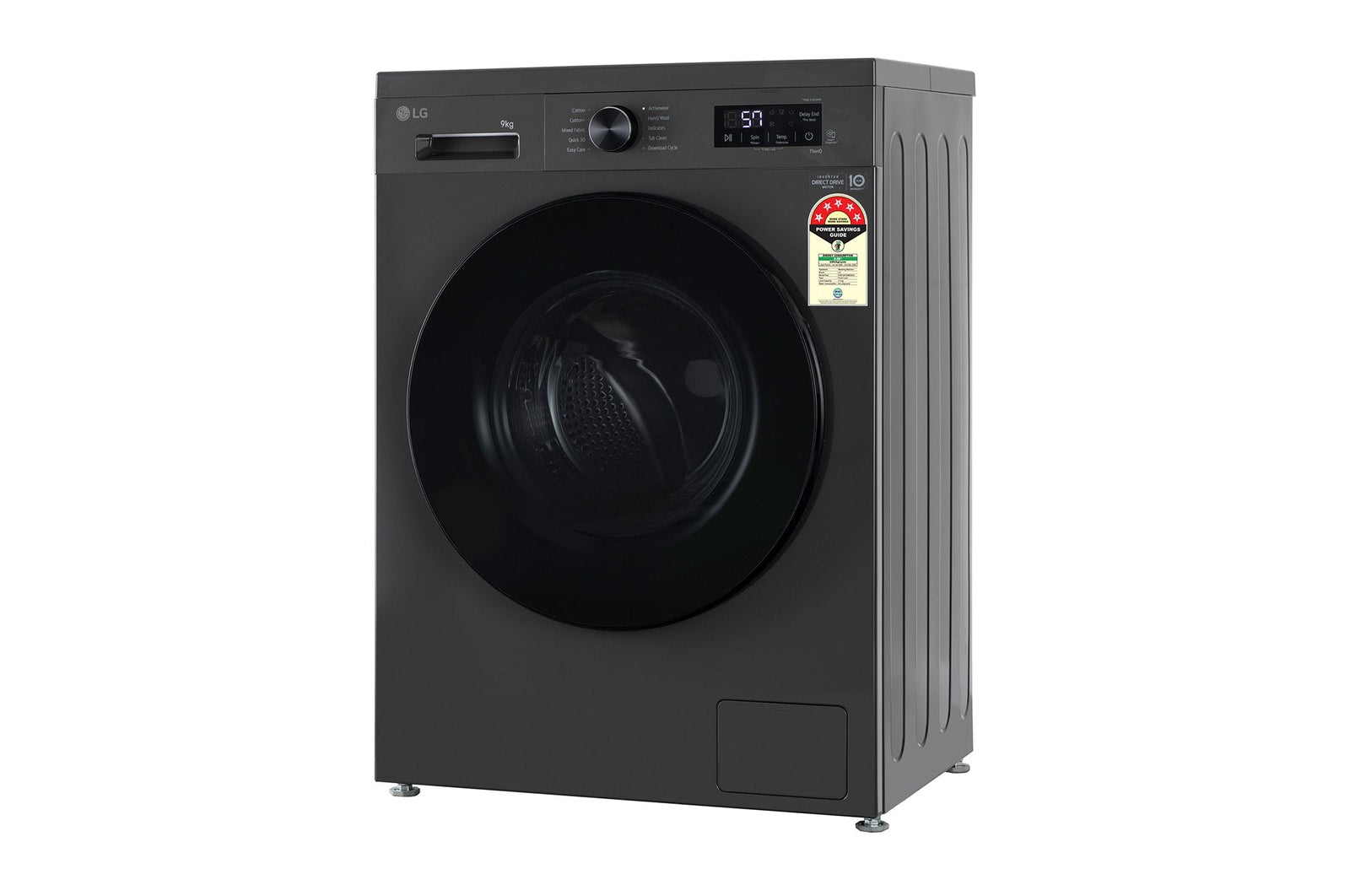 LG 9KG Front Load Washing Machine with Inverter Direct Drive & Steam