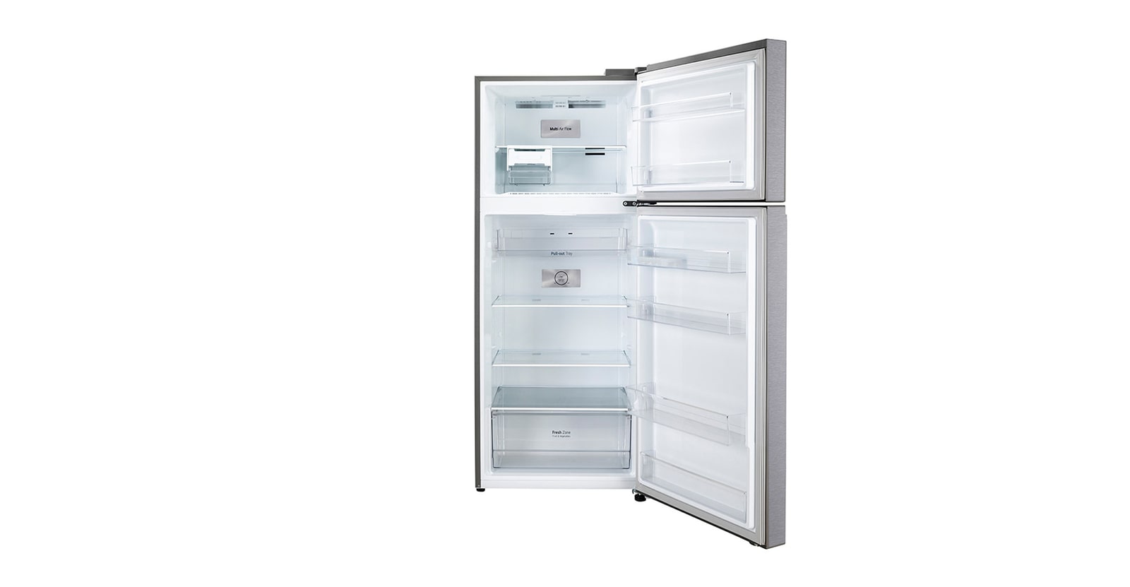 LG 380L Smart Inverter Double Door Refrigerator, Multi Air Flow, Dazzle Steel