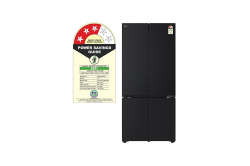 LG 610 L French Door Refrigerator with Fresh Converter+ Wi-Fi & DoorCooling+ Black Mirror Glass (GV-B25FFGMB)