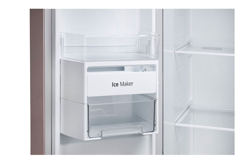 LG 650L Wi-Fi Convertible Side-by-Side Refrigerator, DoorCooling+™, Clay Pink Tango