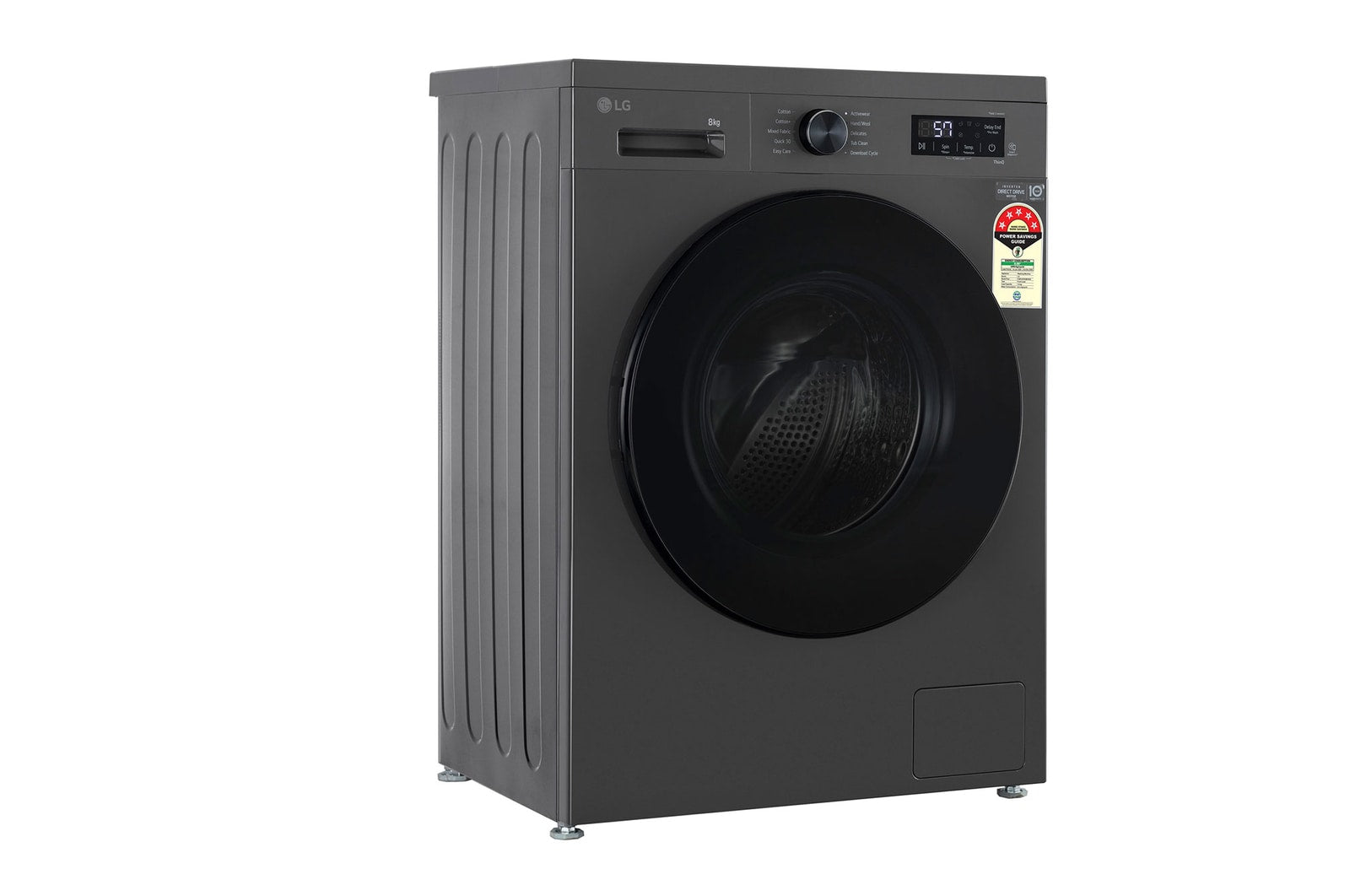 LG 8KG Front Load Washing Machine with Inverter Direct Drive, Steam & AI DD
