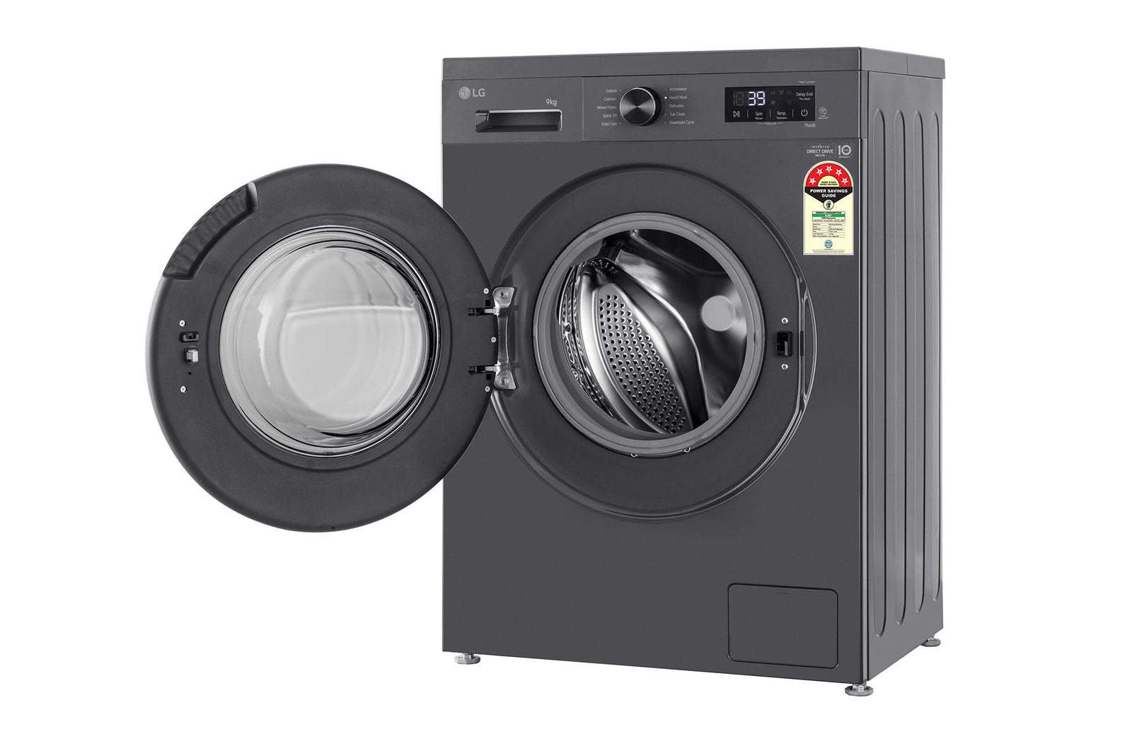 LG 9KG Front Load Washing Machine with Inverter Direct Drive & Steam