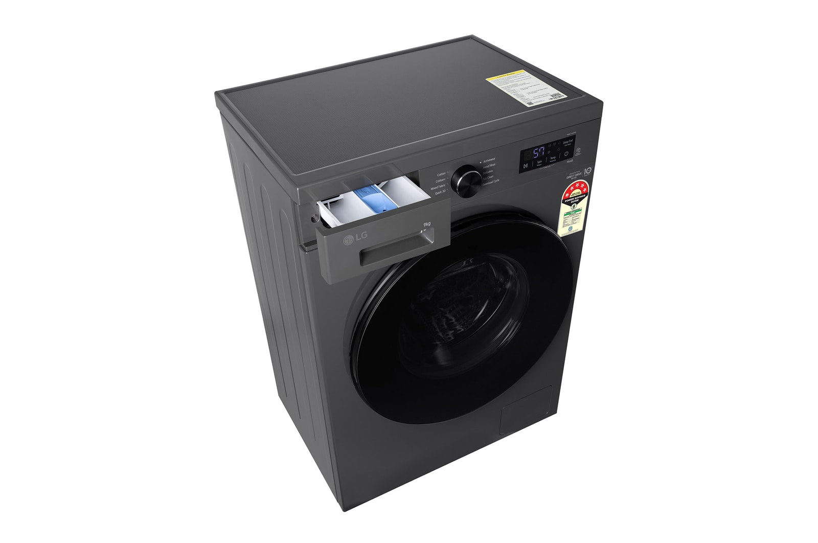 LG 9KG Front Load Washing Machine with Inverter Direct Drive & Steam