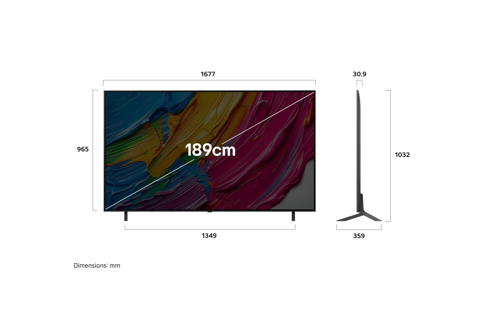 LG 75-inch QNED 8BA 4K Smart TV α7 AI Processor Gen8
