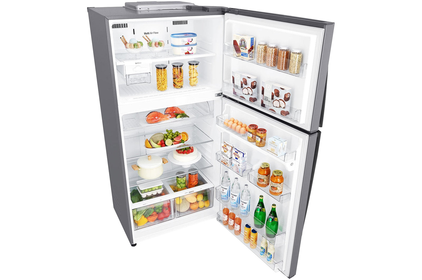 LG 592L Frost-Free Inverter Wi-Fi Double Door Refrigerator - Shiny Steel