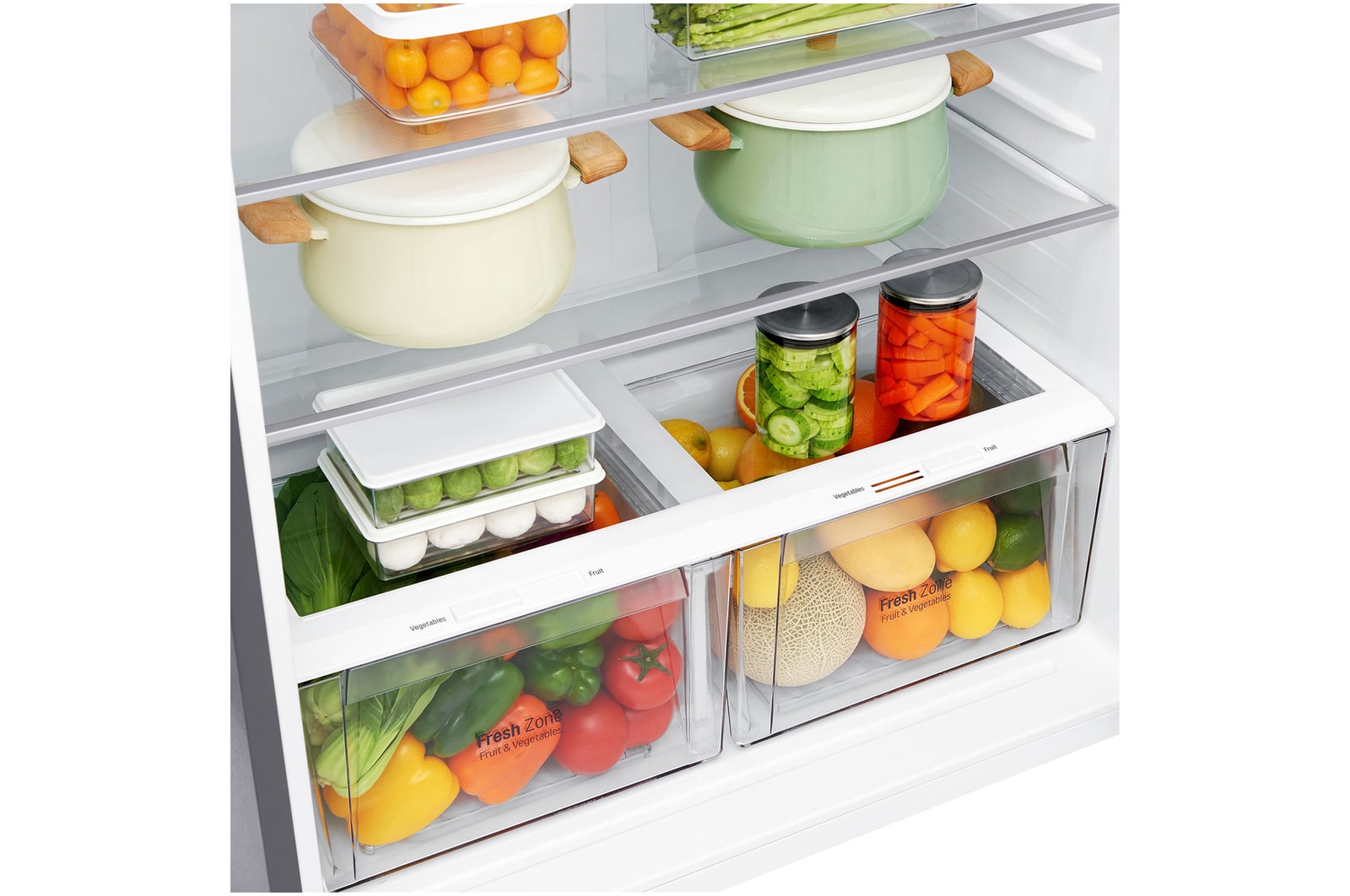 LG 592L Frost-Free Inverter Wi-Fi Double Door Refrigerator - Shiny Steel