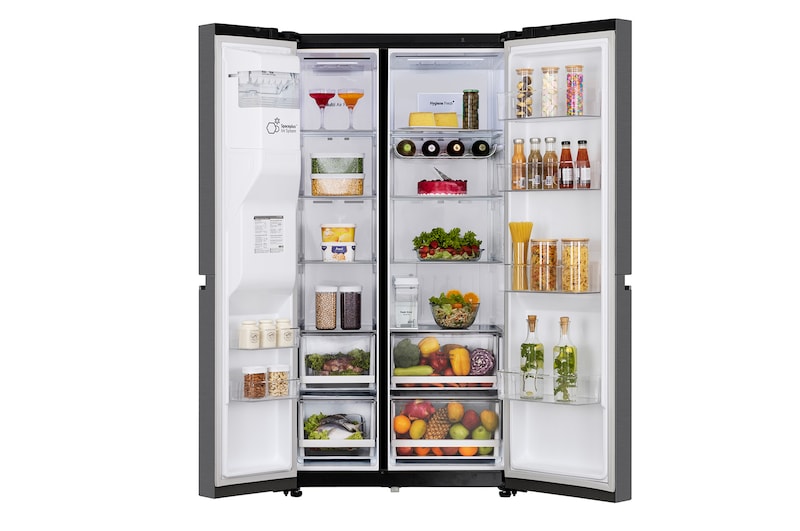 LG 630L Smart Inverter Side-by-Side Refrigerator, Wi-Fi, Ice Dispenser