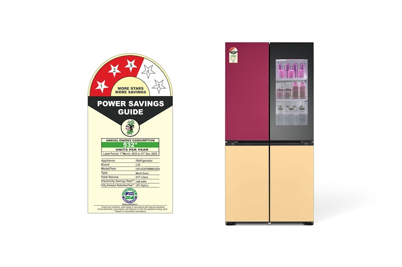 LG 617L MoodUP French Door Refrigerator: Smart, Colour-Changing, InstaView