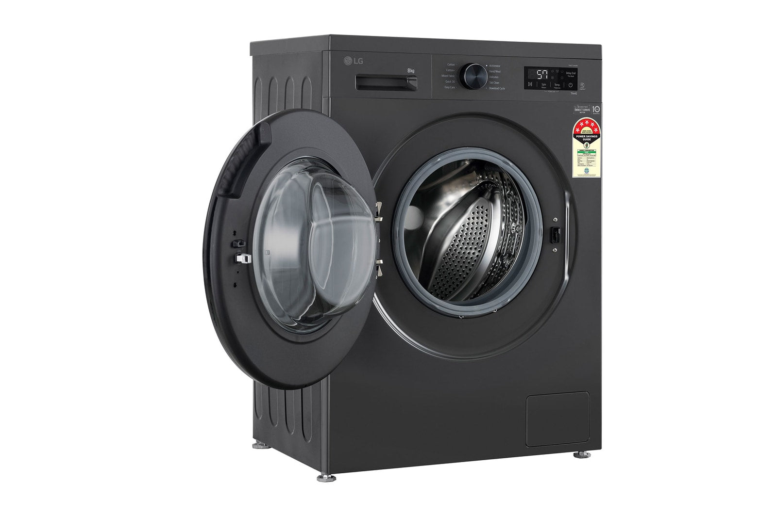 LG 8KG Front Load Washing Machine with Inverter Direct Drive, Steam & AI DD