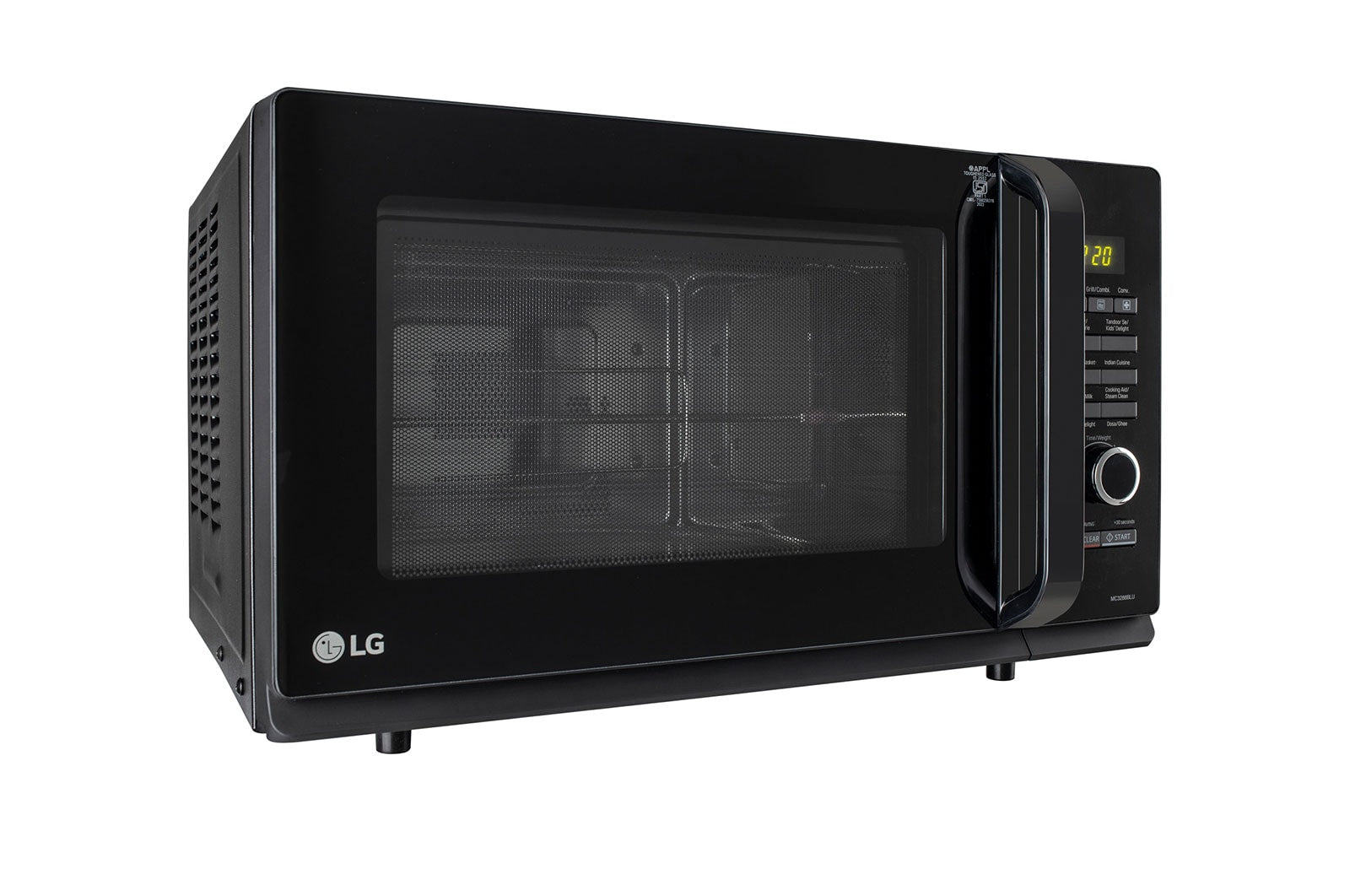 LG 32L Convection Microwave Oven with Diet Fry, Motorised Rotisserie & Steel Cavity