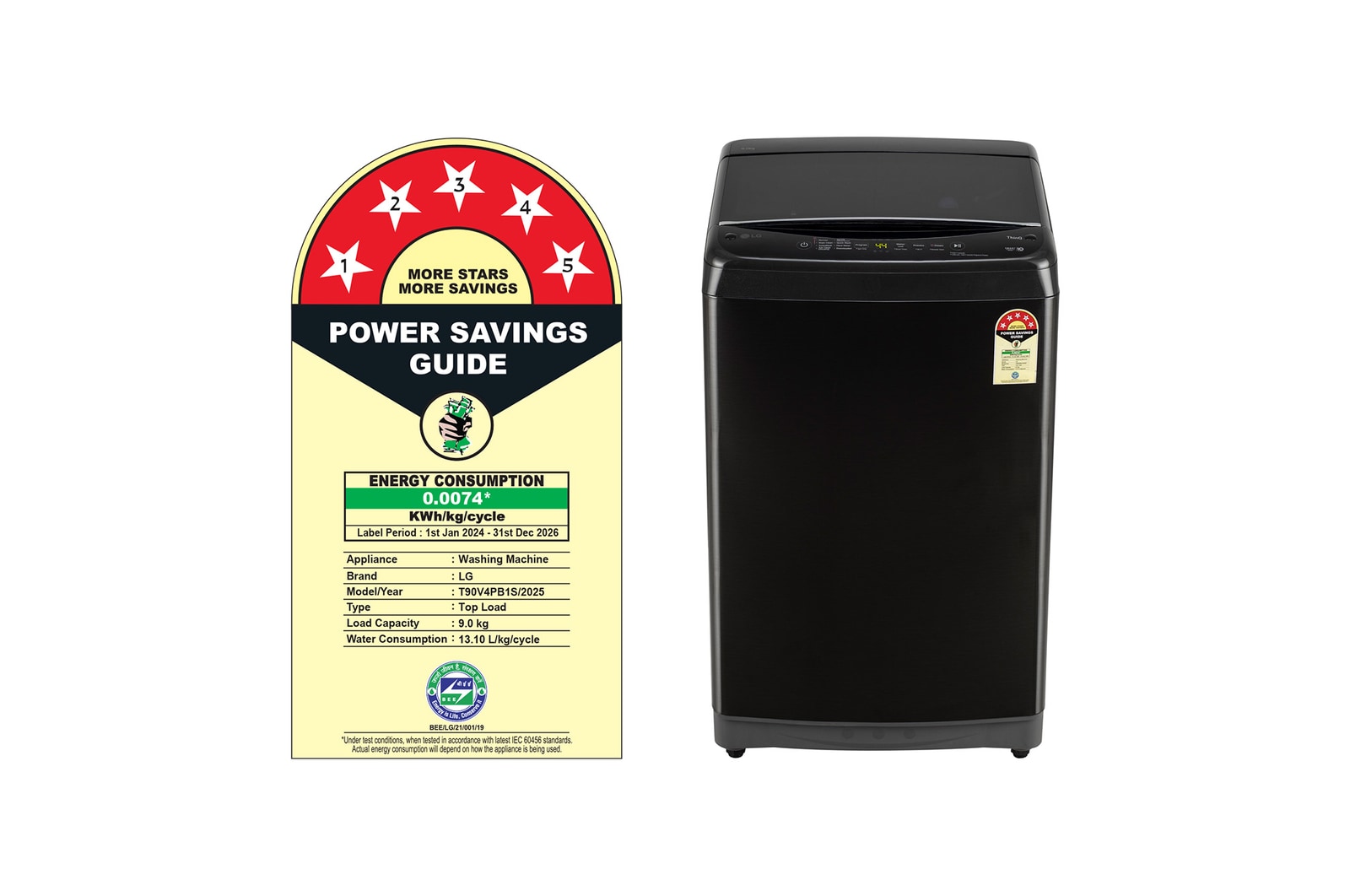 LG 9Kg Smart Inverter Top Load Washing Machine with Inbuilt Heater