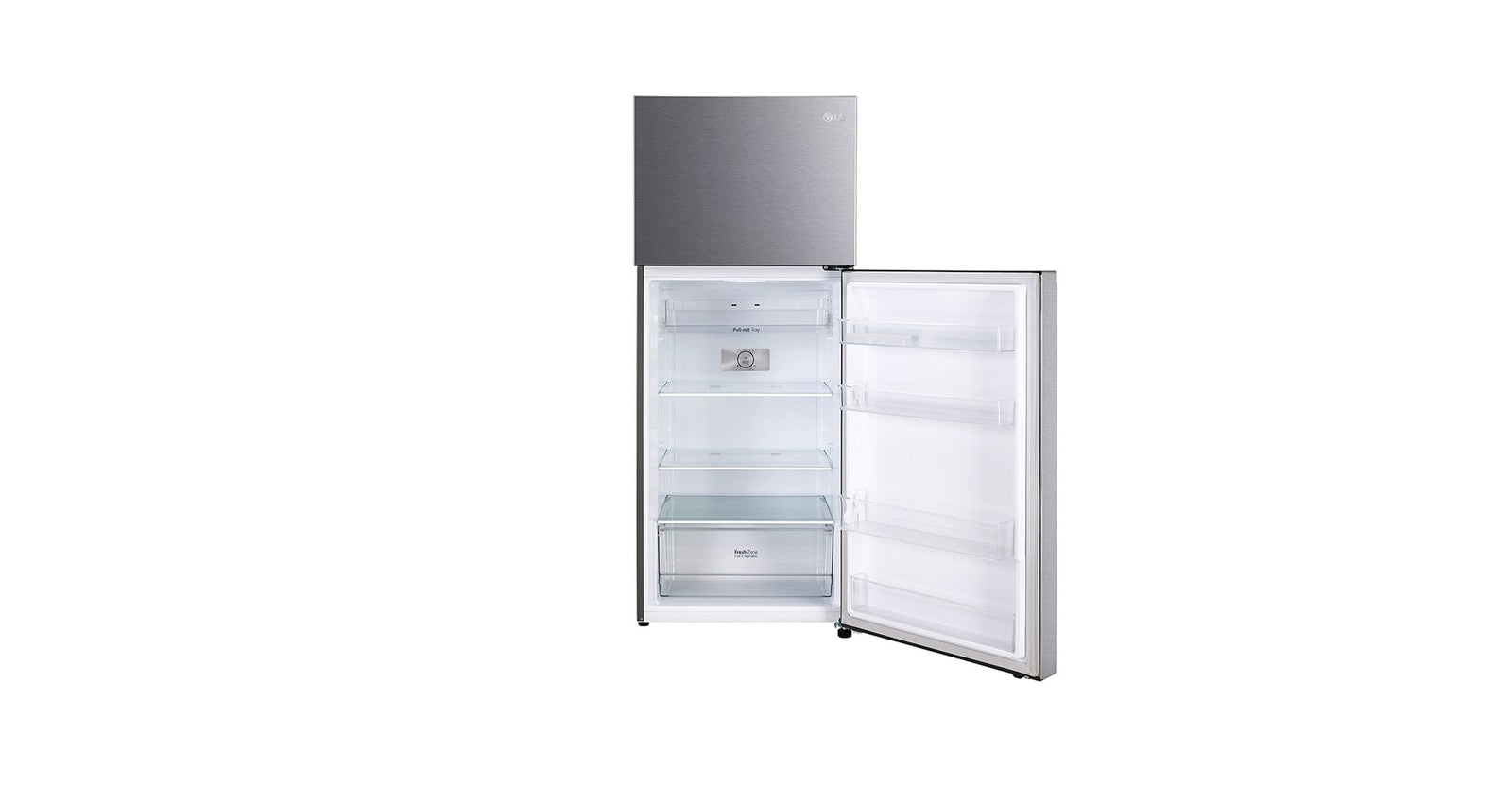 LG 380L Smart Inverter Double Door Refrigerator, Multi Air Flow, Dazzle Steel