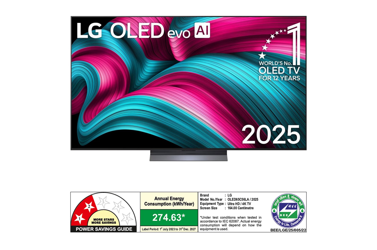 LG 65-inch OLED evo AI 4K Smart TV Alpha 9 Gen8 Processor