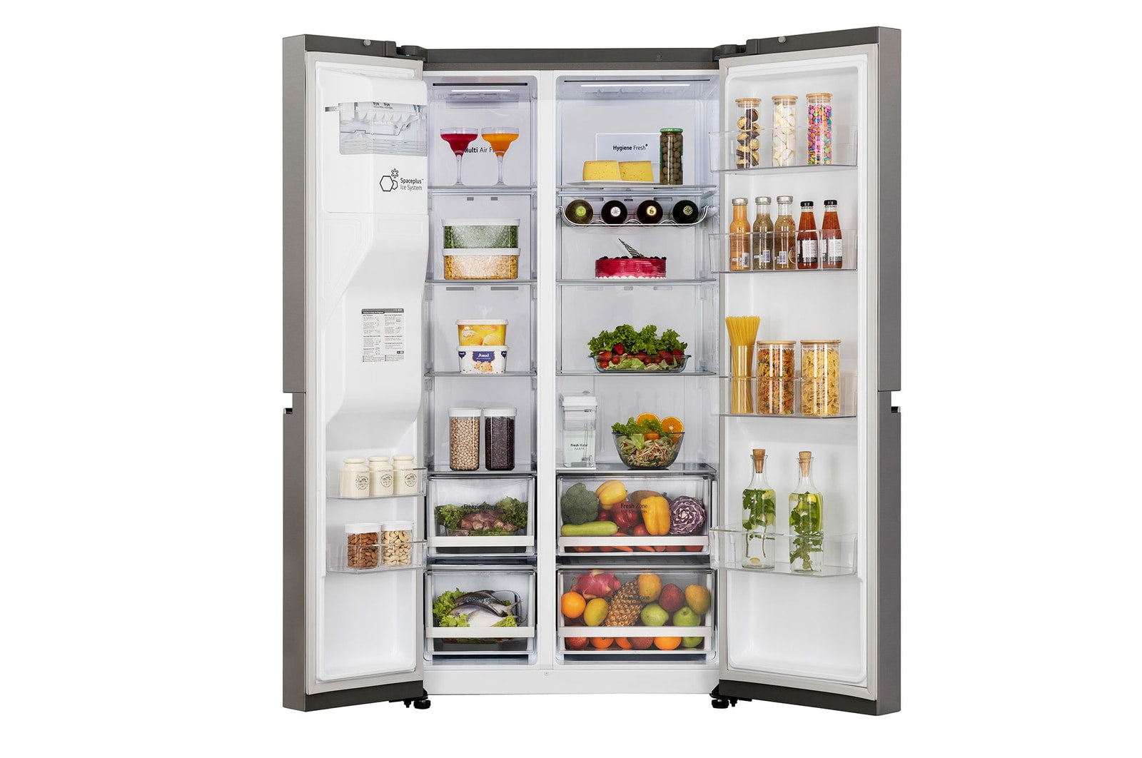 LG 630L Smart Convertible Side-by-Side Refrigerator with Water Dispenser