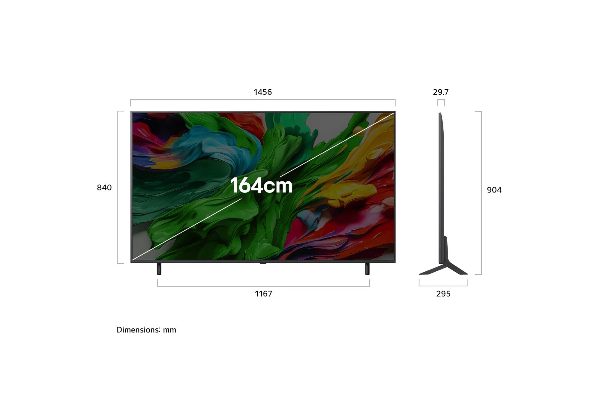 LG 65-inch 4K QNED MiniLED Smart TV: α8 AI, Dolby Vision, Atmos, Gaming
