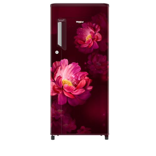 Whirlpool 184L 3 Star Direct Cool Single Door Refrigerator Wine Peony (73589)