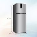 Whirlpool 235L 2 Star Frost Free Double Door Refrigerator with 6th Sense DeepFresh Technology Microblock Active Deo Imperial Steel (22317)