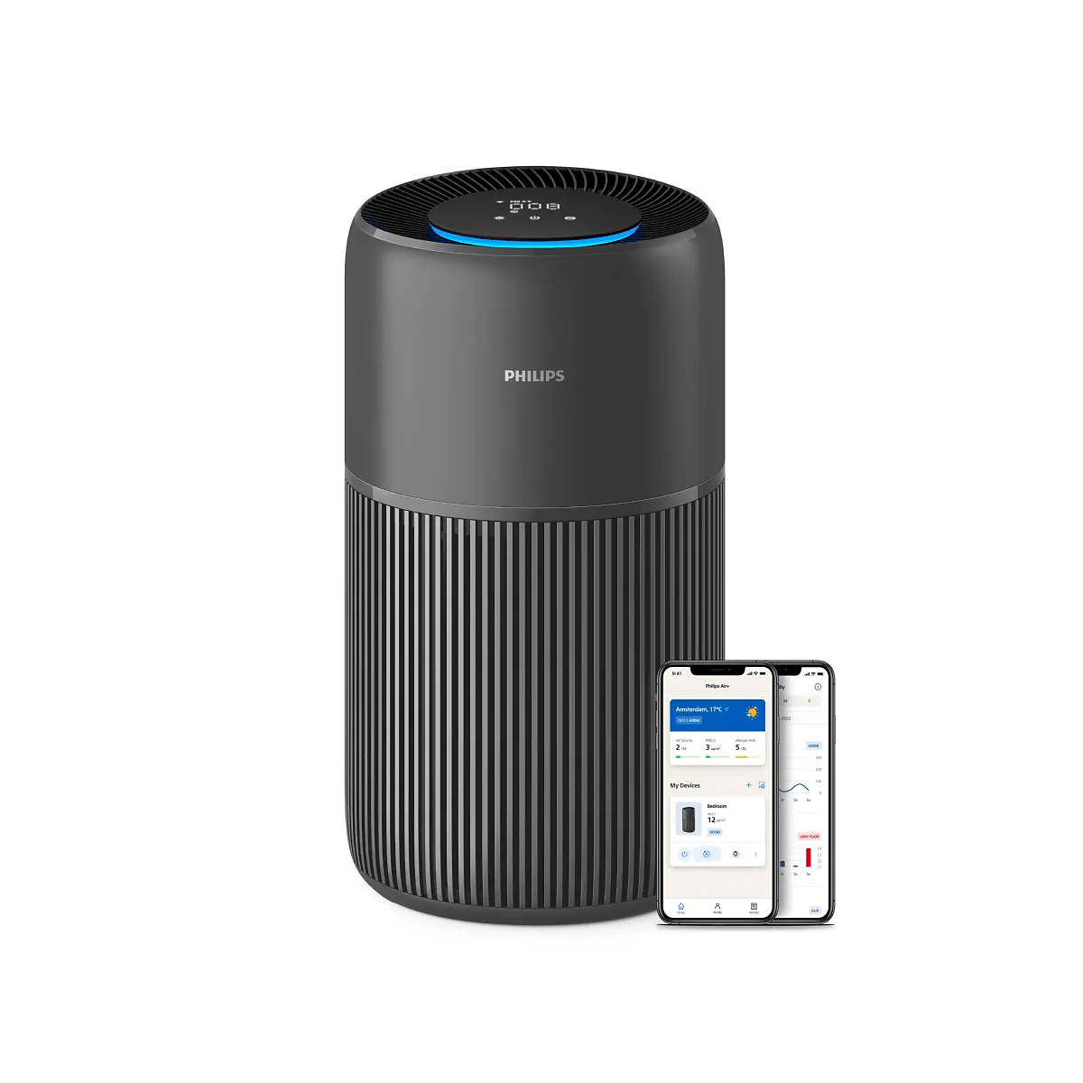 Philips PureProtect Quiet 2200 Series Smart Air Purifier AC222163 - Front View